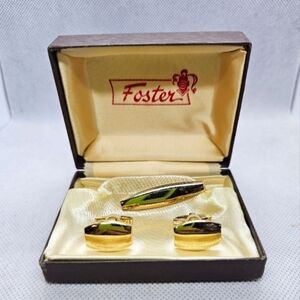 Foster Cuff Links & Tie clip - Fine Mens ’s Jewelry
